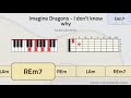 TUTORIAL! Imagine dragons - I don't know why (piano & guitar chords)
