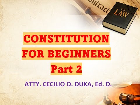 Constitution For Beginners Part2 Youtube