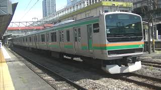 E231系U518編成　高崎駅4番線発車