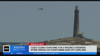 Coast Guard finds overturned boat during search for 4 missing fishermen