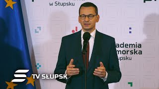 Konferencja Mateusza Morawieckiego w Słupsku. WYBORY PREZYDENCKIE 2020