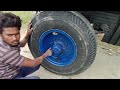 tractor 10.00 r20 new tire fitting wheel fitting easy method