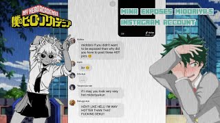 Mina exposes Midoriya's instagram|| dekubowl? || first video || read description