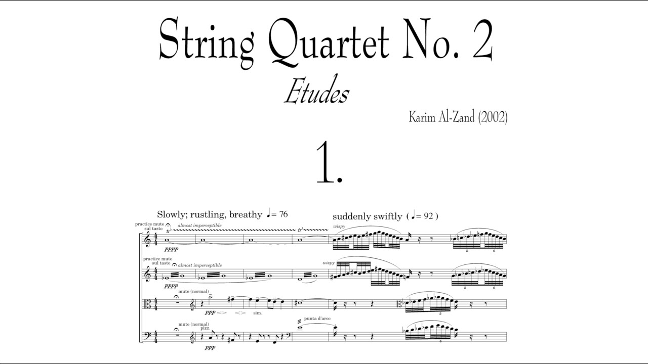 String Quartet No 2 (Etudes) - YouTube