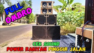 Cek Sound Power Rakitan 20A Speaker 18inch RCF