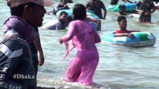 Open Bath in Cox's Bazar Sea Beach