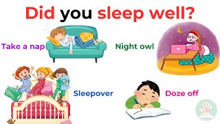 Did you sleep well? | Phrasal Verbs | Action Verbs For Beginner Daily English | English Sentences