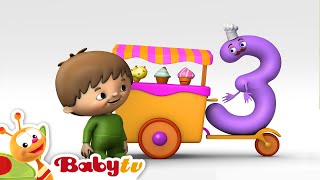Counting with Charlie & The Numbers - Charlie meets Number 3 | BabyTV Counting with Charlie & The Numbers - Charlie meets Number 3 | BabyTV