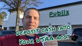 Deposit Cash Into USAA Account or Online Banks