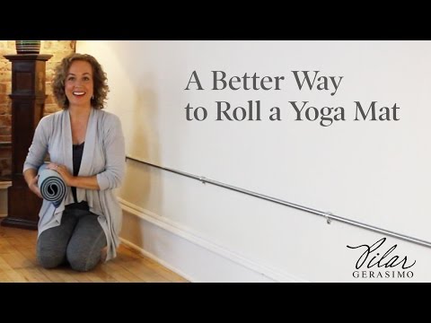 A Better Way to Roll a Yoga Mat A Better Way to Roll a Yoga Mat