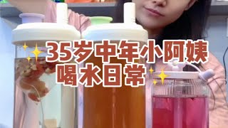 35岁中年小阿姨一天的2000ml喝什么？桂圆红枣茶+沙棘原浆+桂花红茶+巴西莓粉～仙女都在喝什么 自制饮品 多喝水 沉浸式喝水 喝出好气色