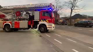 brandweer post Bornem Prio1 naar bijstand ziekenwagen ladder in bornem