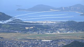 防府北基地航空祭 2023 予行 ブルーインパルス 晴天短縮１区分 JASDF Blue Impulse Hofu-Kita Air Show Rehearsal