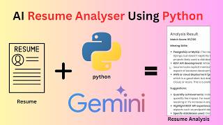 🎯 AI Resume Analyzer Using Python & Gemini AI | Gemini AI Project Tutorial | AI Resume Analyser