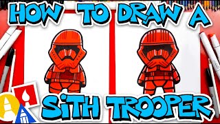 How To Draw A Sith Trooper From Star Wars
