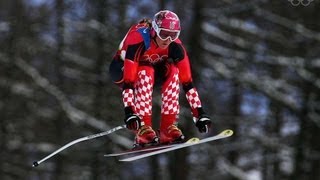 Janica Kostelic Wins Downhill Alpine Skiing Gold - Torino 2006 Winter Olympics