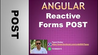 30. Angular reactive forms post example