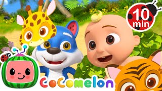 Peeakboo I See You! 🐯🦁🦒 | CoComelon Animal Time | Moonbug Kids - Farm Animals