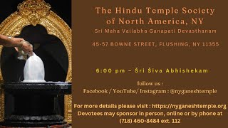 Šri Šiva Abhishekam - 6 pm EST - 02102025