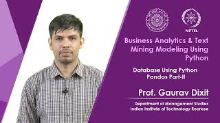 Database Using Python Pandas Part II