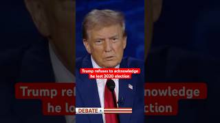 Trump refuses to say he lost 2020 election during debate with Harris