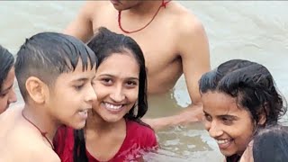 Ganga Snan | Public me Open snan And dress Change latest 2024 Vlog #viralvideo #trending #ganga