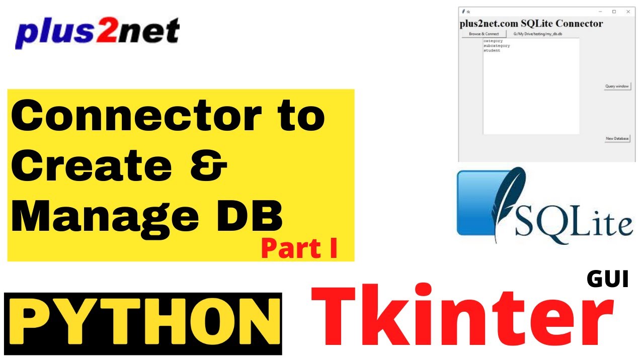 SQLite Connector To Create And Manage Database With Error Reporting ...