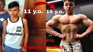 3 Years Natural Teen Body Transformation