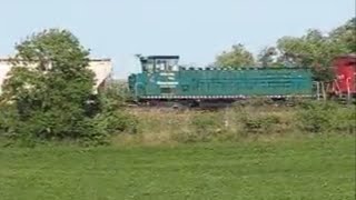 Throwback!!! Green Goat!!! CP Mixed Train East @ Lovekin ON Canada 16AUG07 AC4400CW 8617 Leading