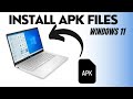 How to Run/Install Android APK files on Windows 11 (Without Emulator)