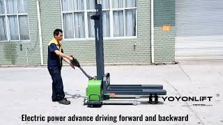 YOYONLIFT SL series full electric self-loading pallet stacker