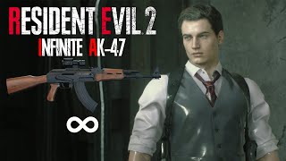 Resident Evil 2 Remake - Infinite AK-47 with Leon in Hardcore Full Gameplay