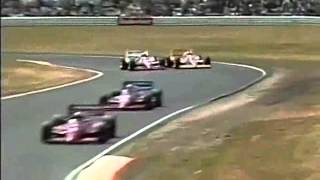 1986 CART Portland - Michael Andretti Takes Out Danny Sullivan