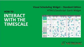Timescales in an HTML5 Gantt Chart - here is a sample built with our Visual Scheduling Widget