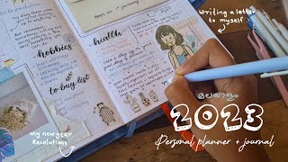 My 2023 personal journal + planner | Malayalam | Safa with pen