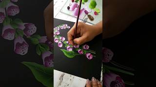 💫✨️ BEAUTIFUL and EASY Flower Painting FOXGLOVE #shorts