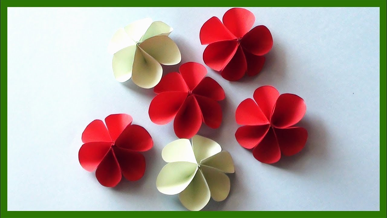 How To Make A Flower In Paper Easy At Patrica Mitchell Blog