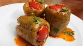 World famous dish of Turkish cuisine, Stuffed Pepper Recipe.