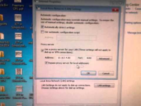 Changing Proxy Settings Windows 7 Changing Proxy Settings Windows 7