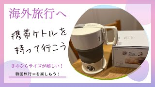 海外旅行へオシャレな電気ケトル【電気シリコンキャリングケトル】Vegetable Carrying Kettle 携帯ケトル