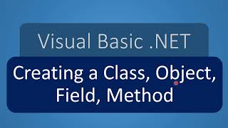 Creating an Object in VB .NET