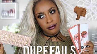 Dupe FAILS! (And Other Better Makeup Dupe Comparisons)