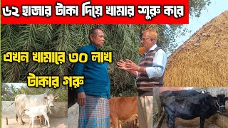 ৬২ হাজার টাকা দিয়ে খামার শুরু করে  এখন ৩০ লাখ টাকার গরু খামারে। কিভাবে সম্ভব?ঘোড়াঘাট মাসুদ টিভি