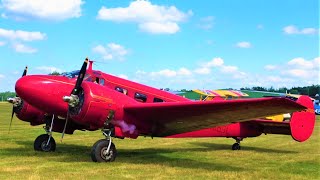 Beech 18 Twin Radial Engine Start Lovely Sound 4K