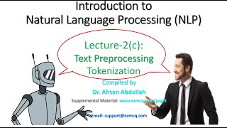Lecture-2(c): Text Preprocessing (Tokenization)