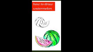 Draw easy Watermelon drawing coming soon..