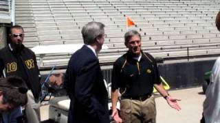 Fran McCaffery meets Kirk Ferentz