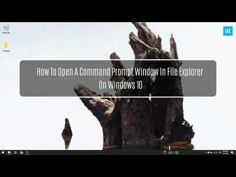 How To Open A Command Prompt Window In File Explorer On Windows 10