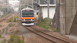 武蔵野線E231系0番台東京ゆき船橋法典駅到着