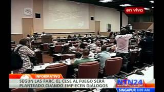 FARC asegura que pedirá cese al fuego tan pronto se siente en la mesa de diálogo